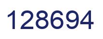 Número 128694 imagen azul
