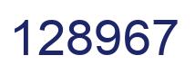 Number 128967 blue image