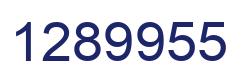 Number 1289955 blue image