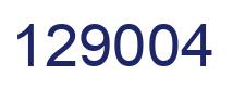 Number 129004 blue image