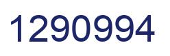 Number 1290994 blue image