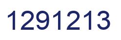 Number 1291213 blue image