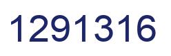 Number 1291316 blue image