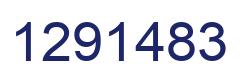 Number 1291483 blue image