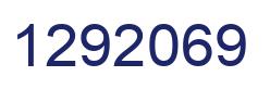 Number 1292069 blue image
