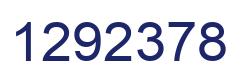 Number 1292378 blue image