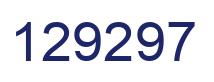 Number 129297 blue image