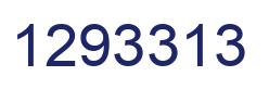 Number 1293313 blue image