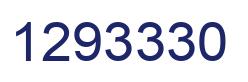 Number 1293330 blue image