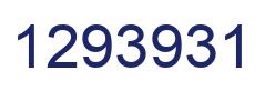 Number 1293931 blue image