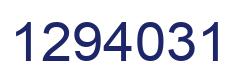 Number 1294031 blue image