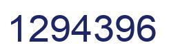 Number 1294396 blue image