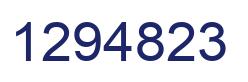 Number 1294823 blue image