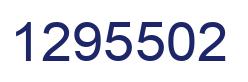 Number 1295502 blue image