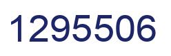Number 1295506 blue image