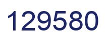Number 129580 blue image
