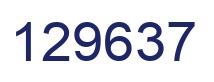 Number 129637 blue image