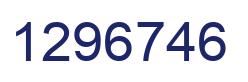 Number 1296746 blue image