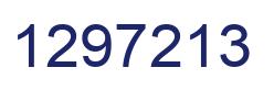 Number 1297213 blue image