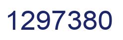 Number 1297380 blue image
