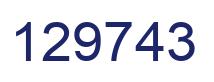 Número 129743 imagen azul