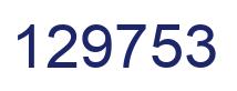 Number 129753 blue image