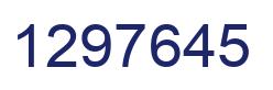 Number 1297645 blue image