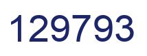 Number 129793 blue image