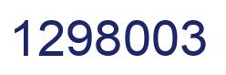Number 1298003 blue image