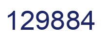 Number 129884 blue image
