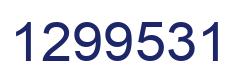 Number 1299531 blue image