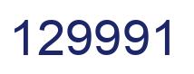Number 129991 blue image