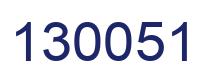 Número 130051 imagen azul