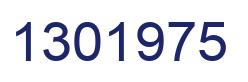 Number 1301975 blue image
