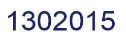 Number 1302015 blue image
