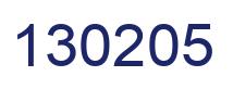 Número 130205 imagen azul