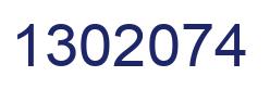 Number 1302074 blue image
