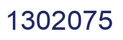 Number 1302075 blue image