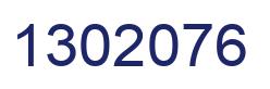 Number 1302076 blue image