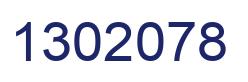 Number 1302078 blue image