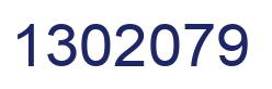 Number 1302079 blue image