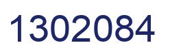 Number 1302084 blue image