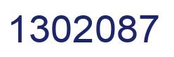 Number 1302087 blue image