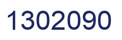 Number 1302090 blue image