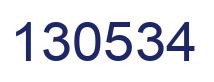 Number 130534 blue image