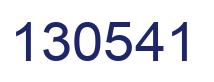 Number 130541 blue image
