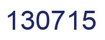 Number 130715 blue image