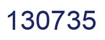 Number 130735 blue image