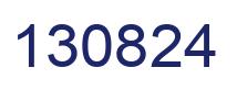 Número 130824 imagen azul