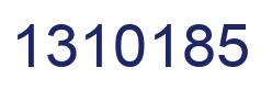 Number 1310185 blue image